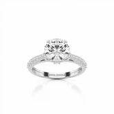 2.6 CT Round Cut Lab Diamond Ring